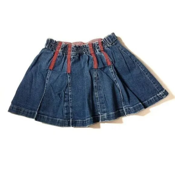 Mixed Brands Denim Skort Dress Size 6 Blue Liz Claiborne Kensie Toffee Apple - Picture 4 of 14